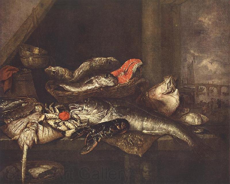 BEYEREN, Abraham van Still-life with Fishes Spain oil painting art